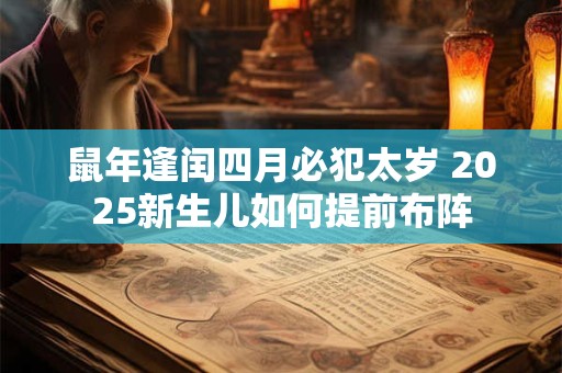 鼠年逢闰四月必犯太岁 2025新生儿如何提前布阵