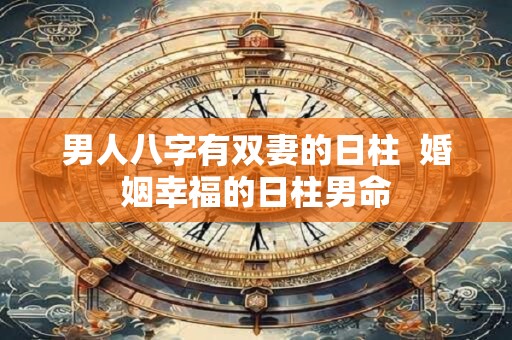 男人八字有双妻的日柱  婚姻幸福的日柱男命