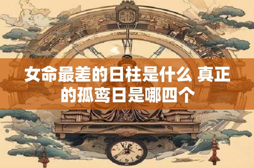 女命最差的日柱是什么 真正的孤鸾日是哪四个