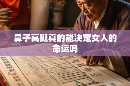 鼻子高挺真的能决定女人的命运吗