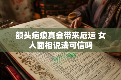 额头疤痕真会带来厄运 女人面相说法可信吗