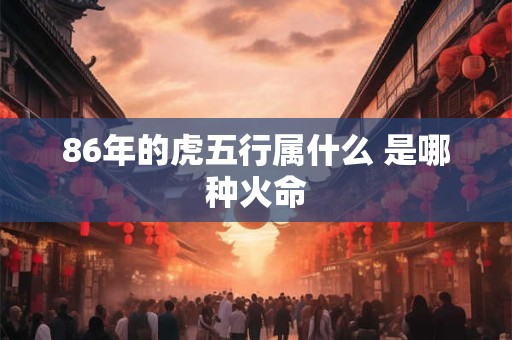 86年的虎五行属什么 是哪种火命