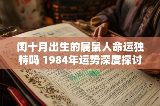 闰十月出生的属鼠人命运独特吗 1984年运势深度探讨