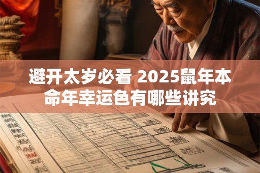 避开太岁必看 2025鼠年本命年幸运色有哪些讲究