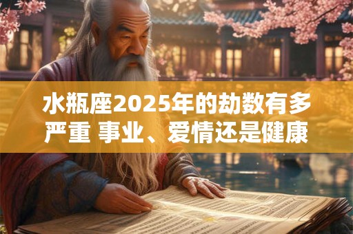 水瓶座2025年的劫数有多严重 事业、爱情还是健康