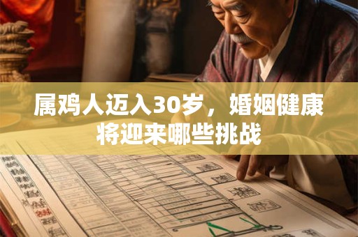 属鸡人迈入30岁，婚姻健康将迎来哪些挑战