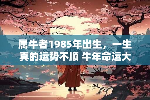 属牛者1985年出生，一生真的运势不顺 牛年命运大揭秘