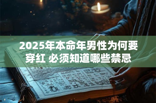 2025年本命年男性为何要穿红 必须知道哪些禁忌