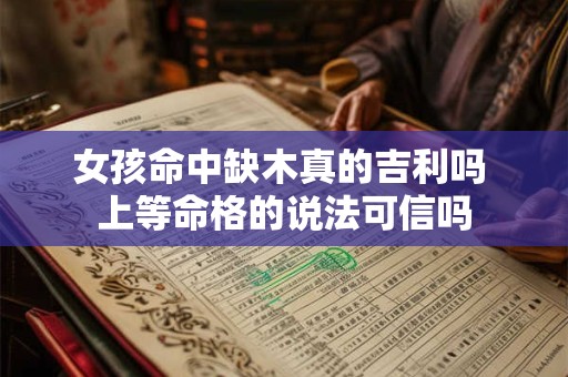 女孩命中缺木真的吉利吗 上等命格的说法可信吗