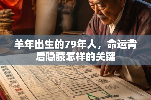 羊年出生的79年人，命运背后隐藏怎样的关键