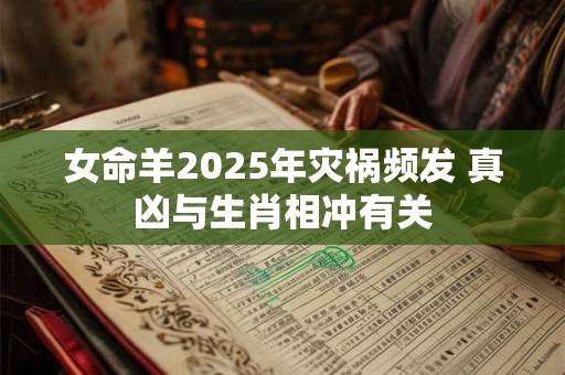女命羊2025年灾祸频发 真凶与生肖相冲有关