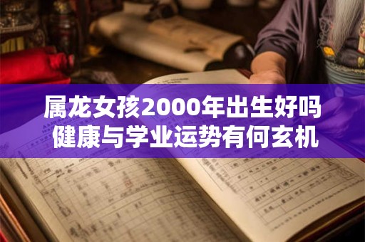 属龙女孩2000年出生好吗 健康与学业运势有何玄机
