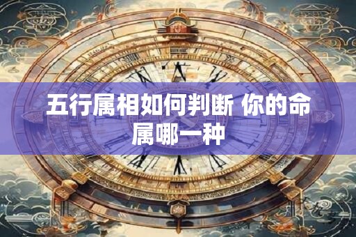 五行属相如何判断 你的命属哪一种