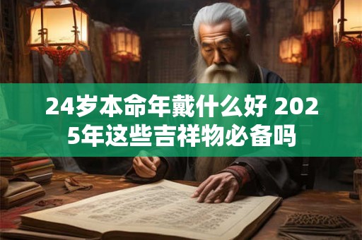 24岁本命年戴什么好 2025年这些吉祥物必备吗