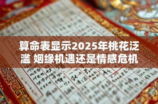 算命表显示2025年桃花泛滥 姻缘机遇还是情感危机