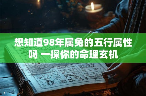 想知道98年属兔的五行属性吗 一探你的命理玄机