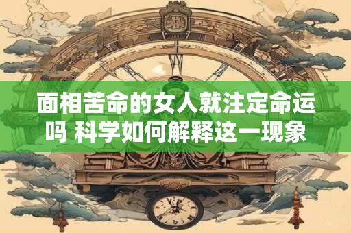 面相苦命的女人就注定命运吗 科学如何解释这一现象