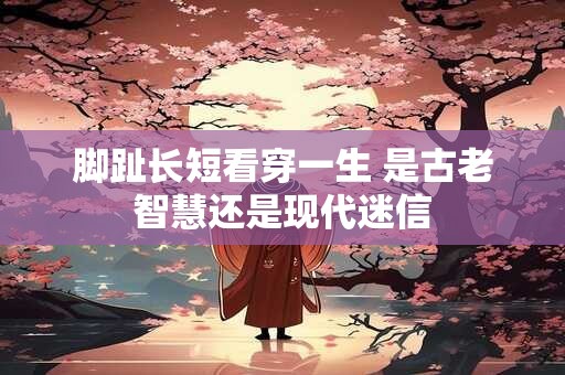 脚趾长短看穿一生 是古老智慧还是现代迷信