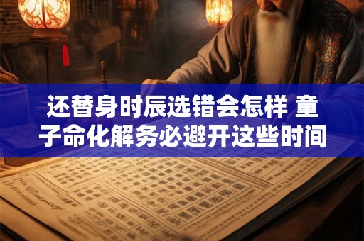 还替身时辰选错会怎样 童子命化解务必避开这些时间