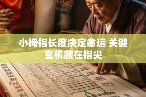 详细阅读:小拇指长度决定命运 关键玄机藏在指尖 小拇指长度决定命运 关键玄机藏在指尖