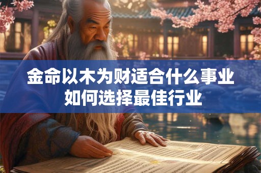 金命以木为财适合什么事业 如何选择最佳行业