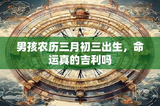 男孩农历三月初三出生,命运真的吉利吗 男孩农历三月初三出生,命运真的吉利吗