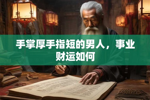 手掌厚手指短的男人，事业财运如何