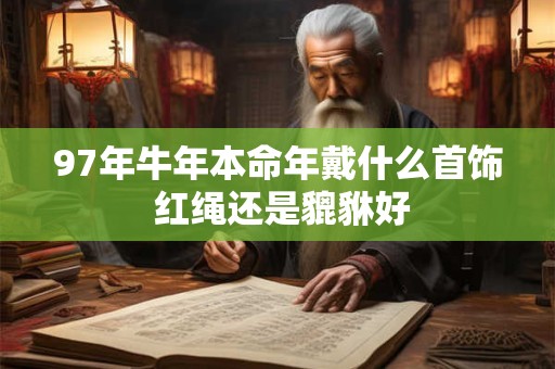 97年牛年本命年戴什么首饰 红绳还是貔貅好 97年牛年本命年戴什么首饰 红绳还是貔貅好