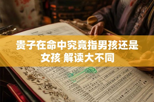 贵子在命中究竟指男孩还是女孩 解读大不同
