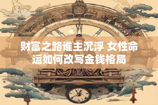 财富之路谁主沉浮 女性命运如何改写金钱格局
