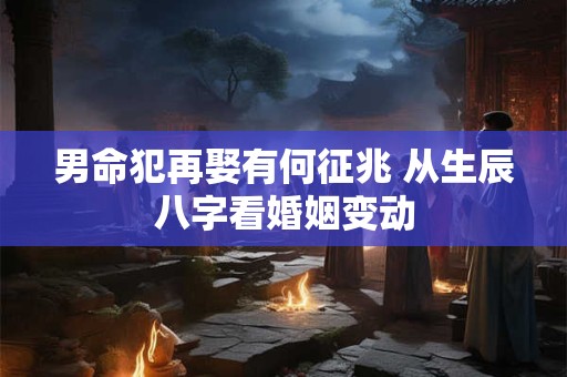 男命犯再娶有何征兆 从生辰八字看婚姻变动