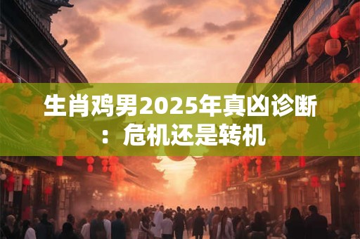 生肖鸡男2025年真凶诊断：危机还是转机