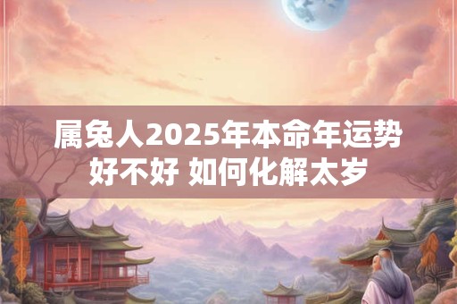 属兔人2025年本命年运势好不好 如何化解太岁