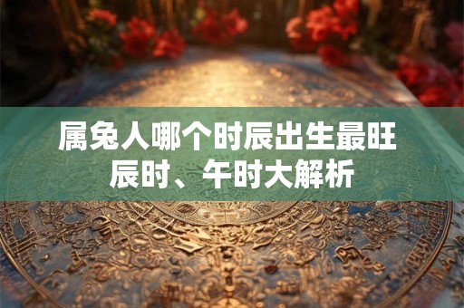 属兔人哪个时辰出生最旺 辰时、午时大解析