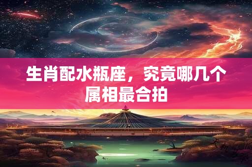 生肖配水瓶座，究竟哪几个属相最合拍