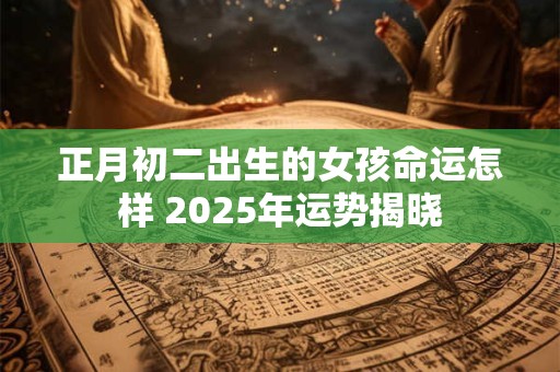 正月初二出生的女孩命运怎样 2025年运势揭晓