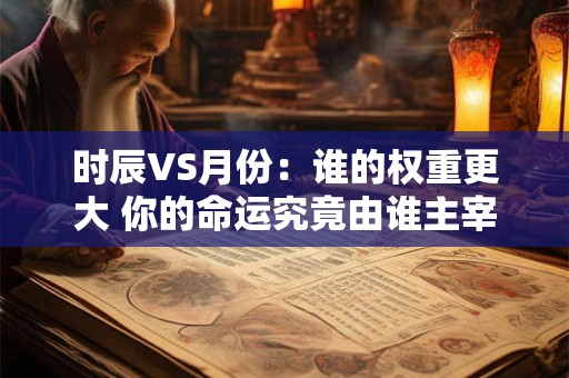 时辰VS月份：谁的权重更大 你的命运究竟由谁主宰