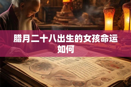 腊月二十八出生的女孩命运如何