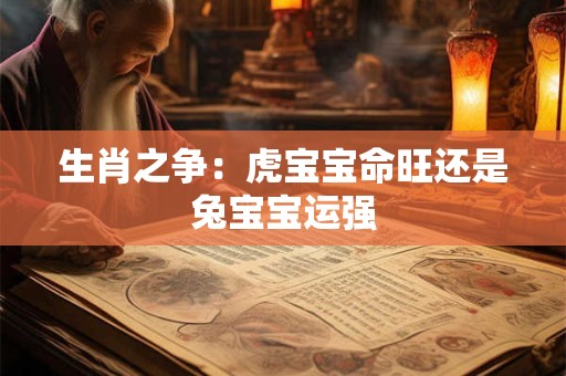 生肖之争：虎宝宝命旺还是兔宝宝运强