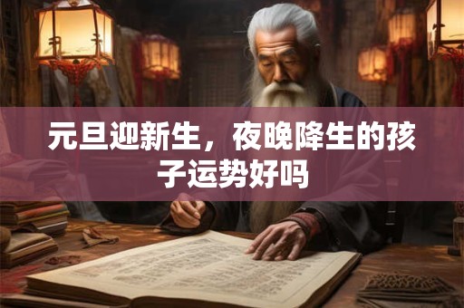 元旦迎新生，夜晚降生的孩子运势好吗