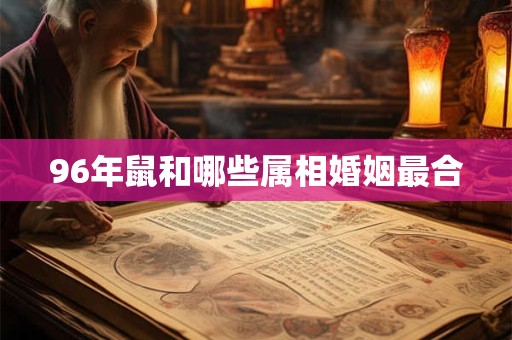 96年鼠和哪些属相婚姻最合