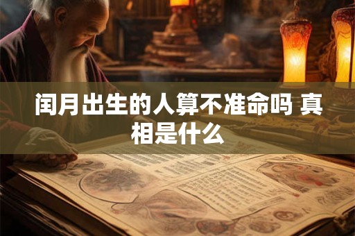 闰月出生的人算不准命吗 真相是什么