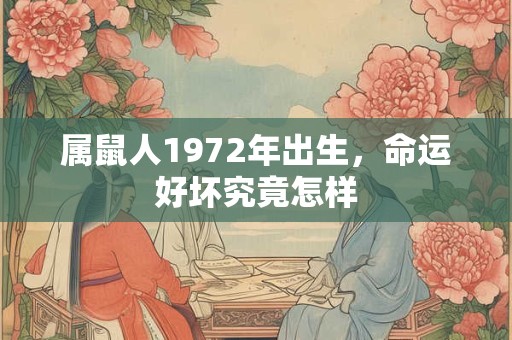 属鼠人1972年出生，命运好坏究竟怎样