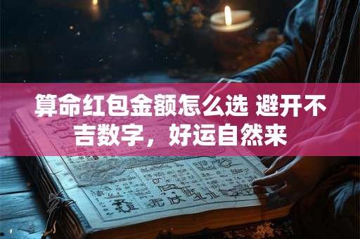 算命红包金额怎么选 避开不吉数字，好运自然来