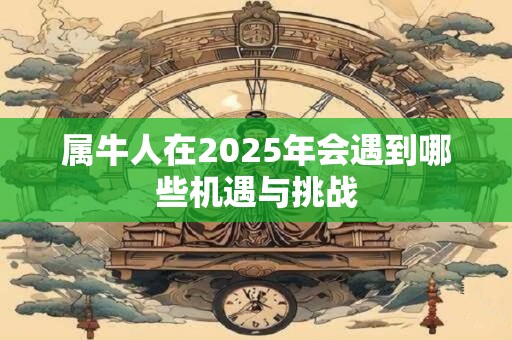 属牛人在2025年会遇到哪些机遇与挑战