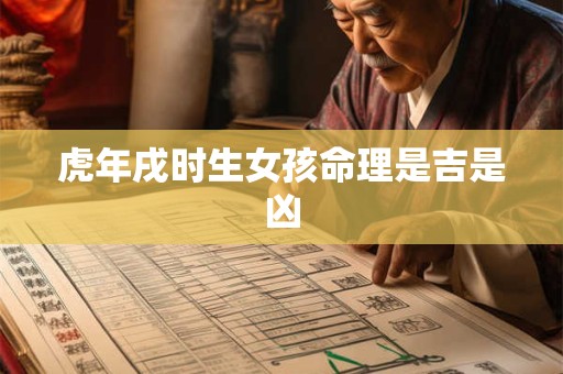 虎年戌时生女孩命理是吉是凶