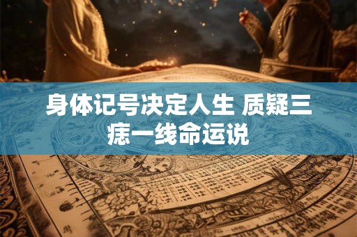 身体记号决定人生 质疑三痣一线命运说