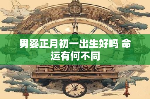男婴正月初一出生好吗 命运有何不同