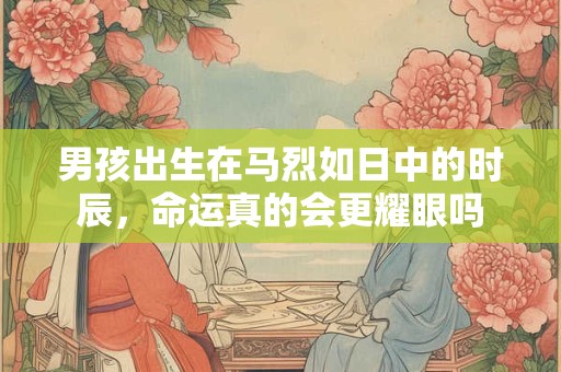 男孩出生在马烈如日中的时辰，命运真的会更耀眼吗