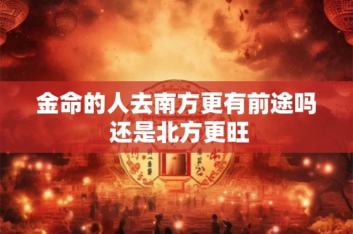 金命的人去南方更有前途吗 还是北方更旺